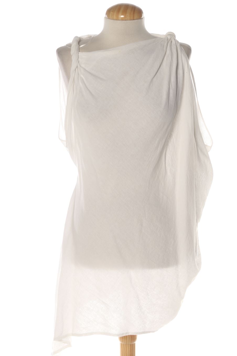 Blouse à manches courtes Zara de la taille XS, de couleur blanc