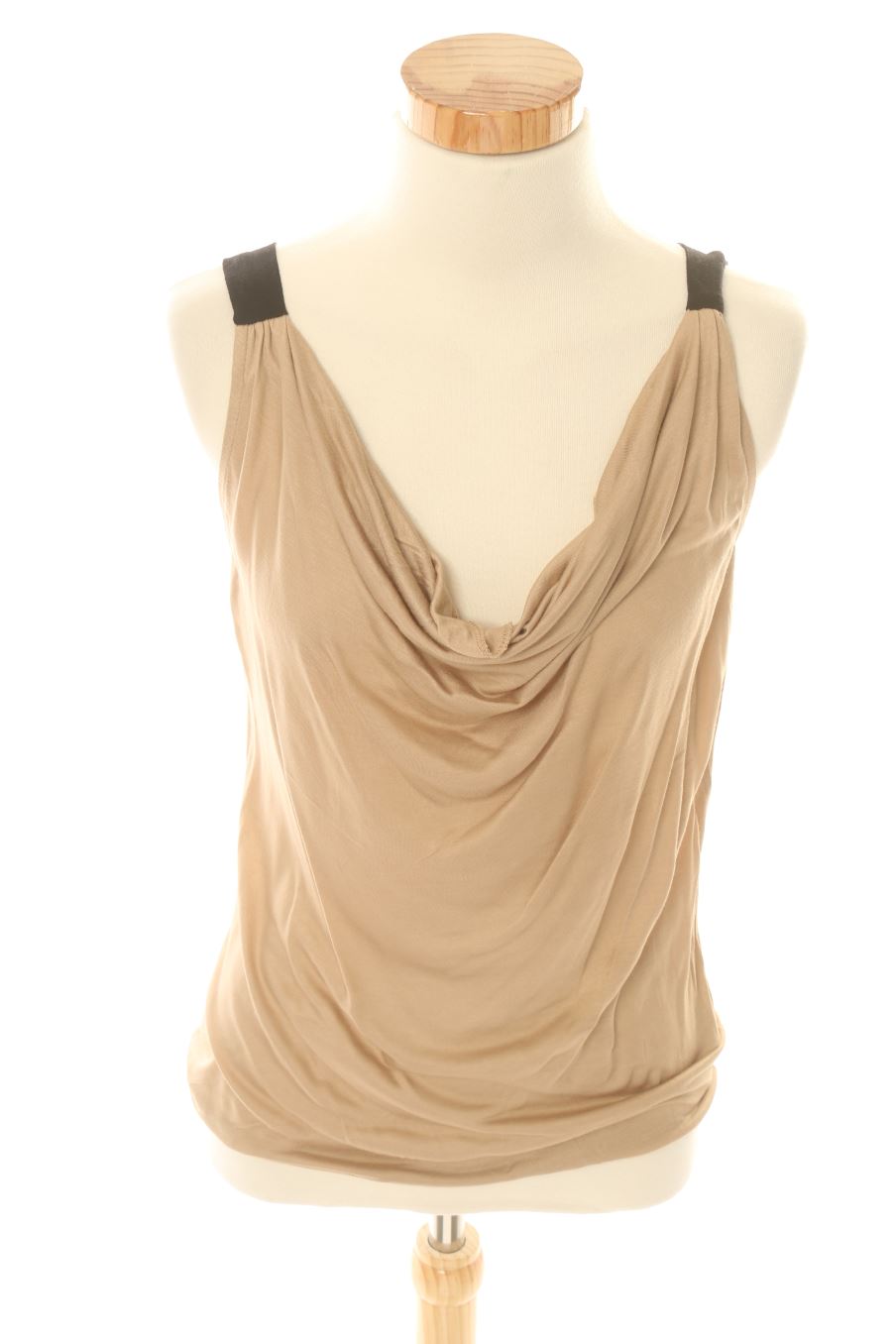 Camiseta sin mangas de H&M de la talla XS, de color marrón