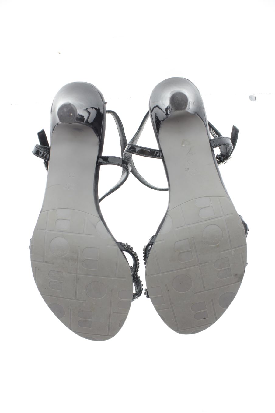Sandalias tacon de To Be de la talla 36, de color negro de