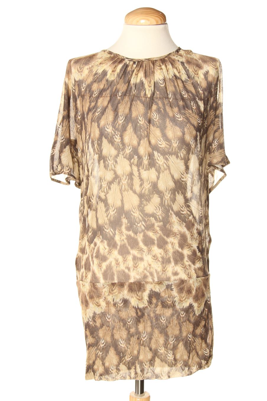 Camiseta de Mango de la talla S, de color marrón