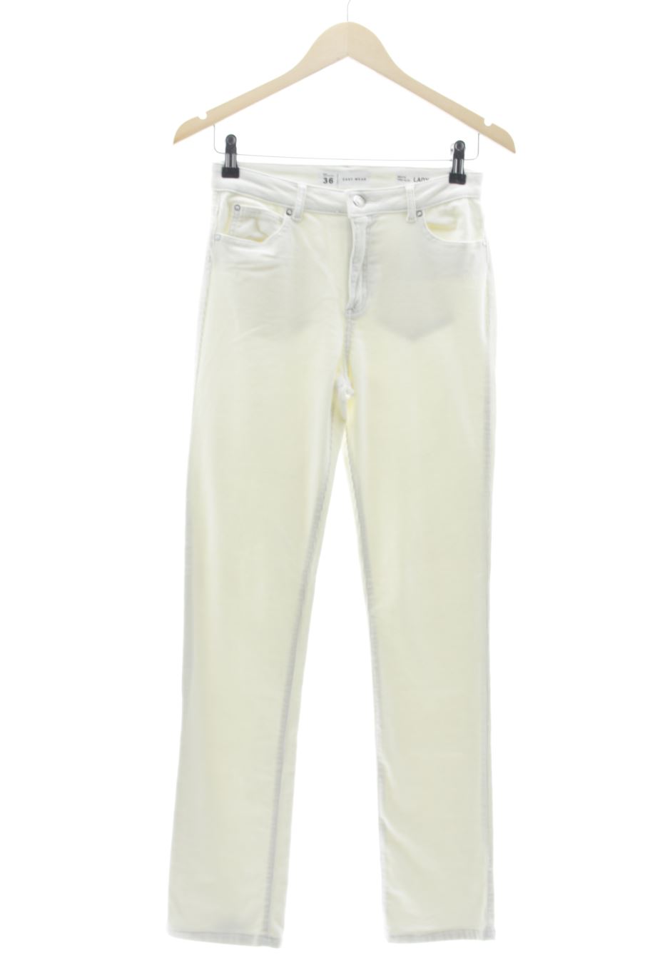 Pantalon Easy wear de la taille 36, de couleur blanc
