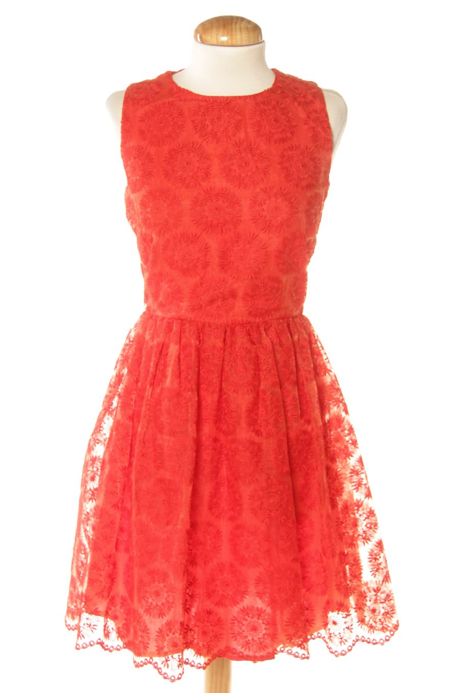 Robe casual Zara de la taille S, de couleur rouge