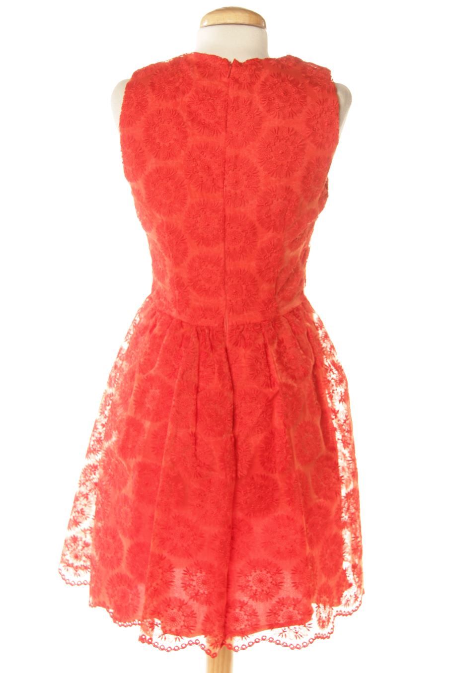 Robe casual Zara de la taille S, de couleur rouge