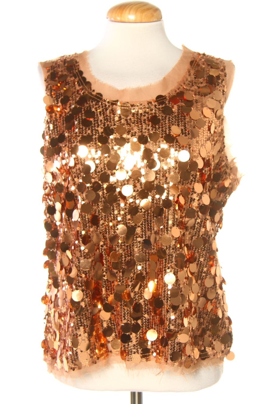 Blusa a maniche corte de PERCENTIL de la talla M, de color marrone