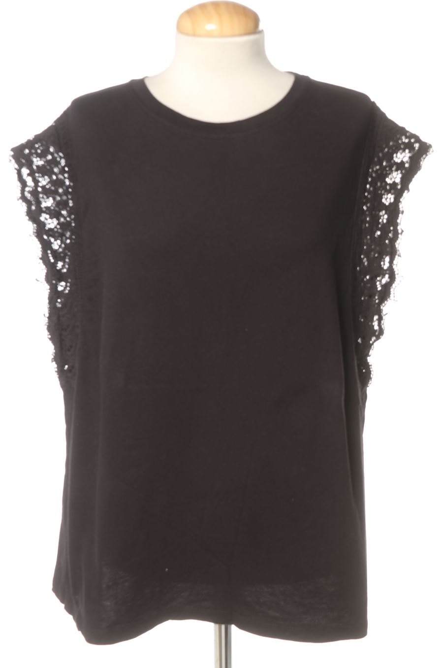 Blouse à manches courtes Promod de la taille XL, de couleur noir
