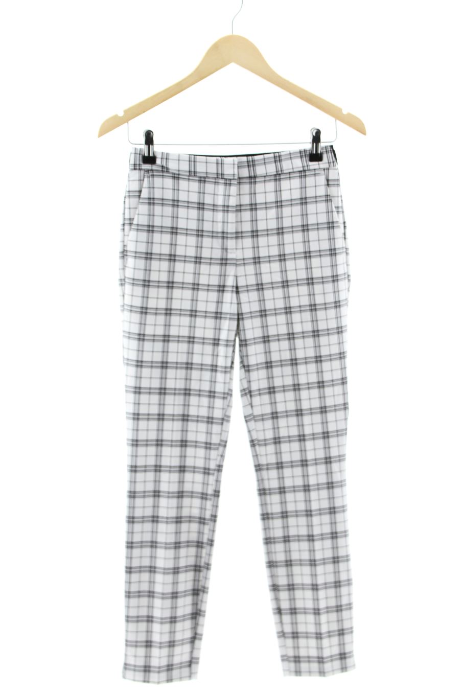 Pantalón de Zara de la talla XS, de color cuadros