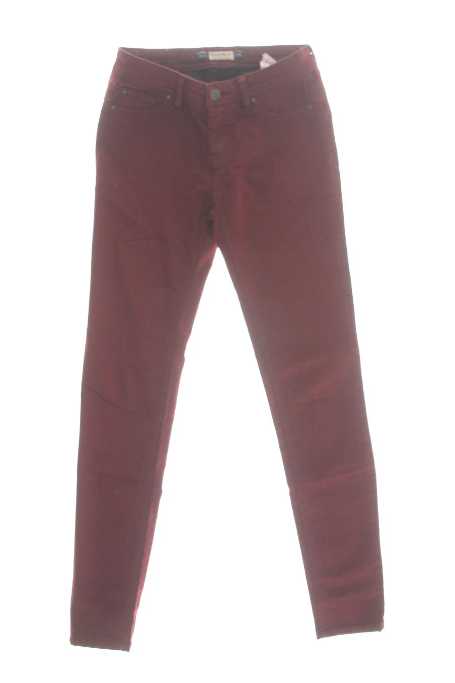 Shorts Pull & Bear de la taille 32, de couleur bordeaux de denim
