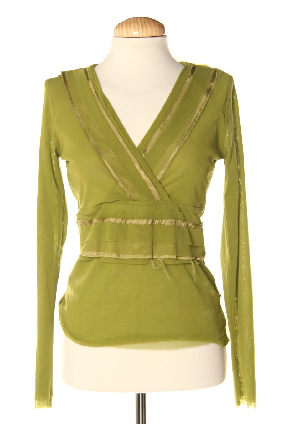 T-shirt à manches longues Naf Naf de la taille L, de couleur vert