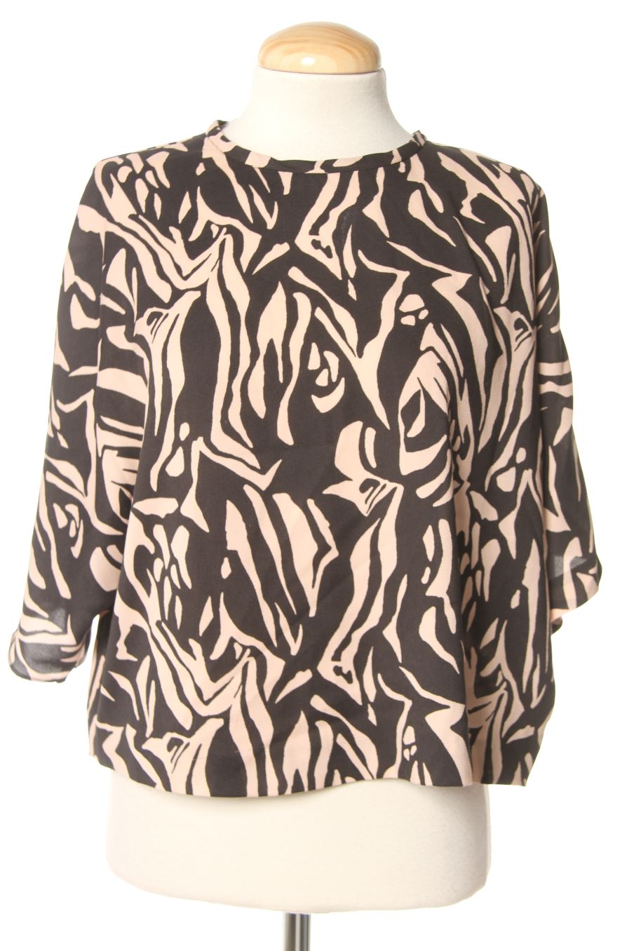 Blusa de manga corta de Mango de la talla XS, de color estampado