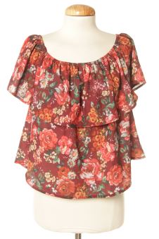 Blusa de manga corta M Stradivarius, foto 1 de 2