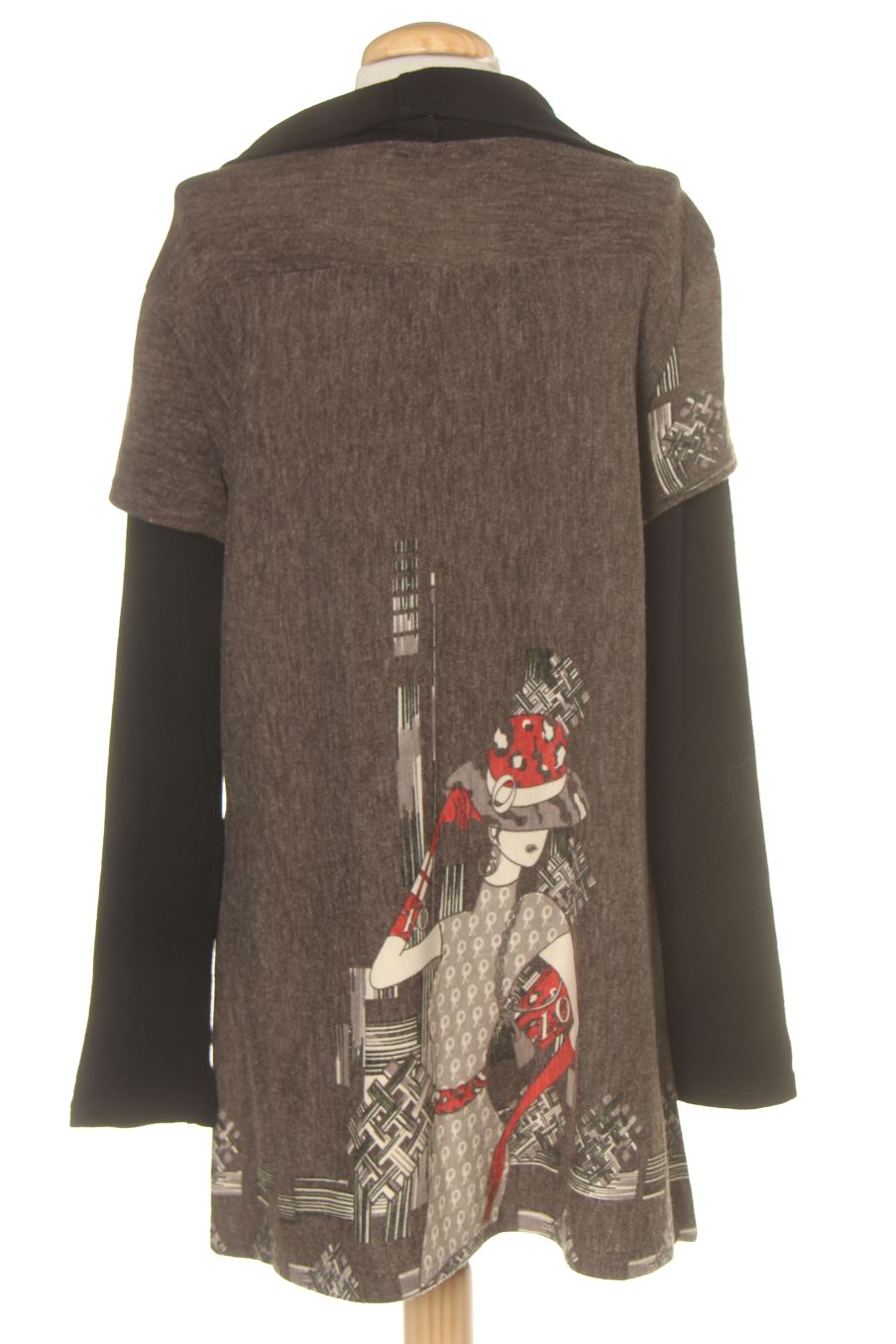 Vestido casual de Anany de la talla L, de color gris