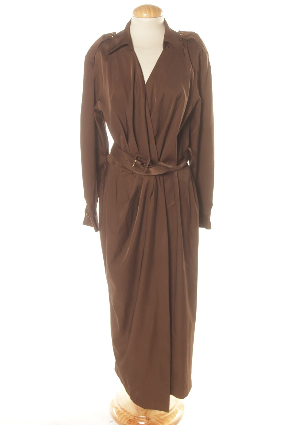 Robe casual Zara de la taille L, de couleur marron