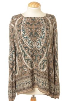 Blusa a maniche lunghe M Erre de raso