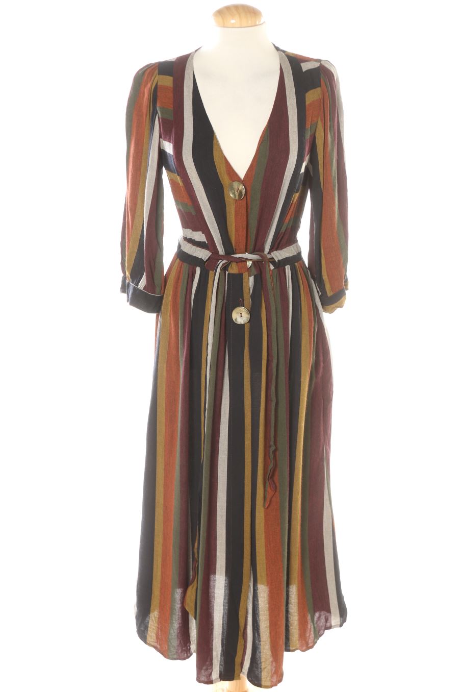 Robe casual Trafaluc de la taille M, de couleur rayures
