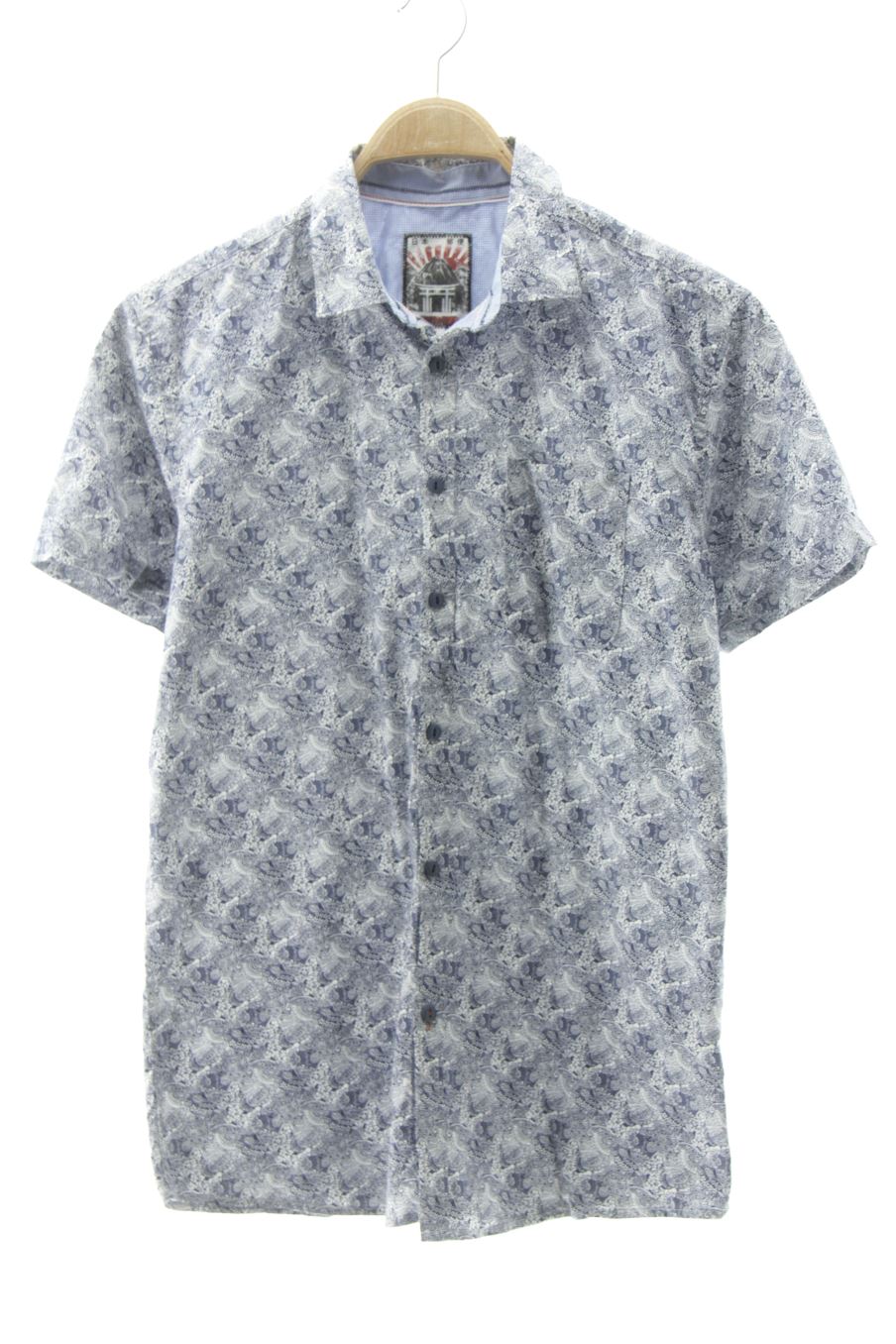 Chemise à manches courtes Indigo de la taille L