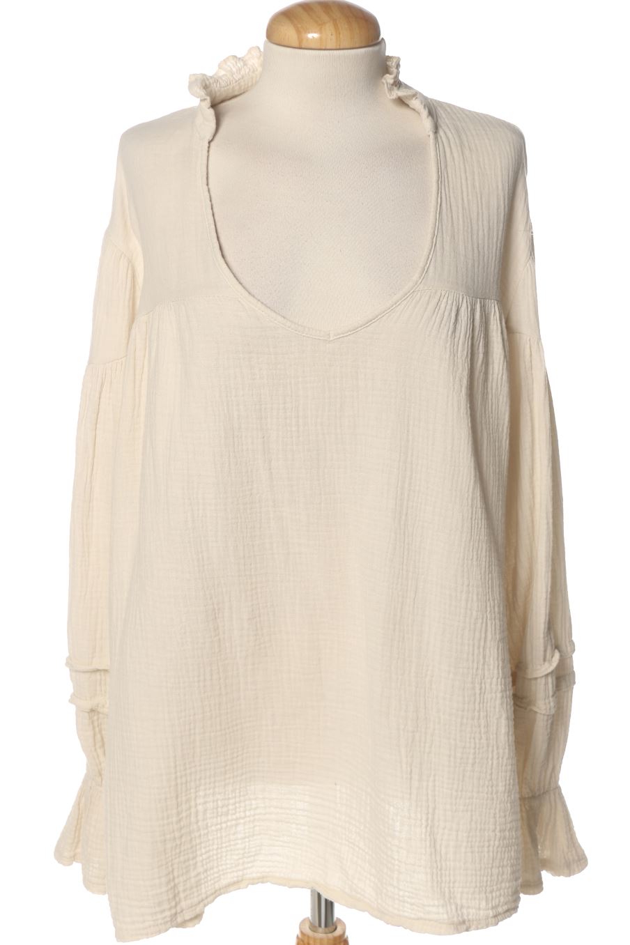 Blouse à manches longues AMBIKA de la taille Taille unique, de couleur beige