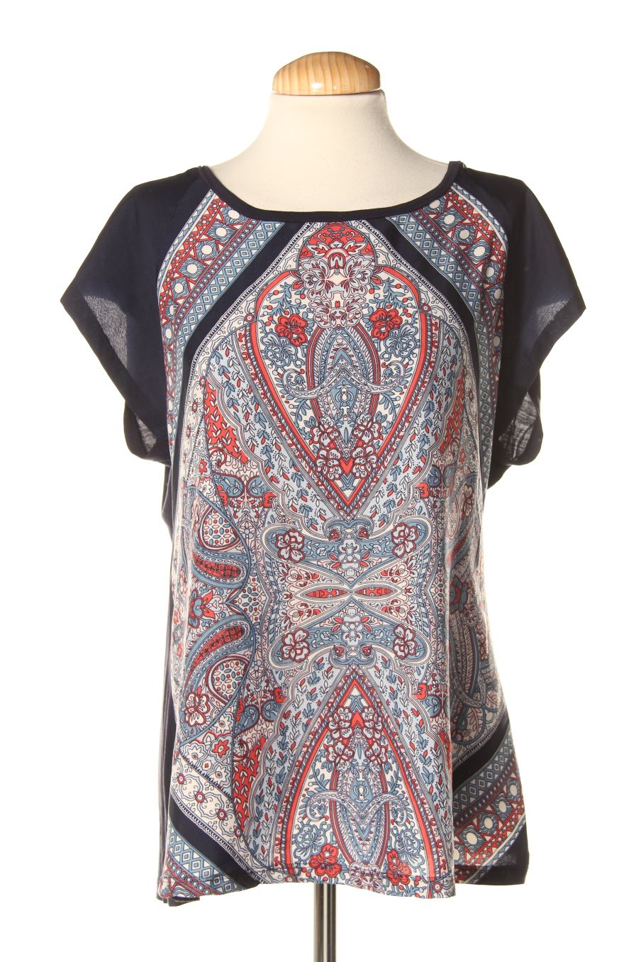 Blusa de manga corta de Cortefiel de la talla L, de color estampado
