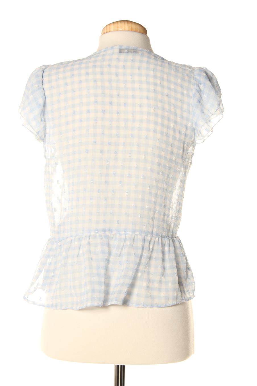 Blusa de manga corta de Stradivarius de la talla M, de color azul