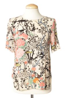 Blusa de manga corta XS Zara, foto 1 de 2