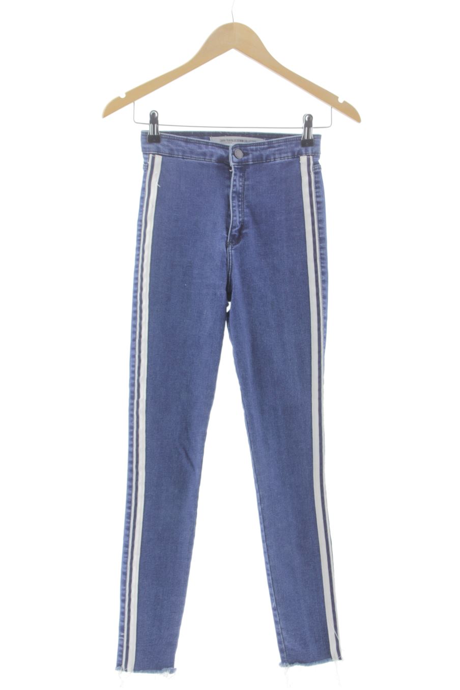Vaquero de trf (ZARA) de la talla 36, de color azul de ropa vaquera