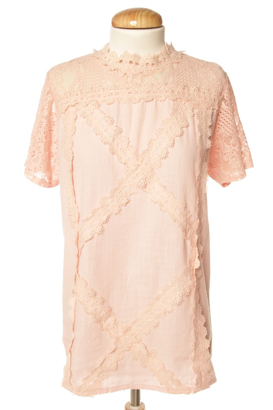 Kurzärmelige Bluse von PERCENTIL Größe M, Farbe Rosa, für