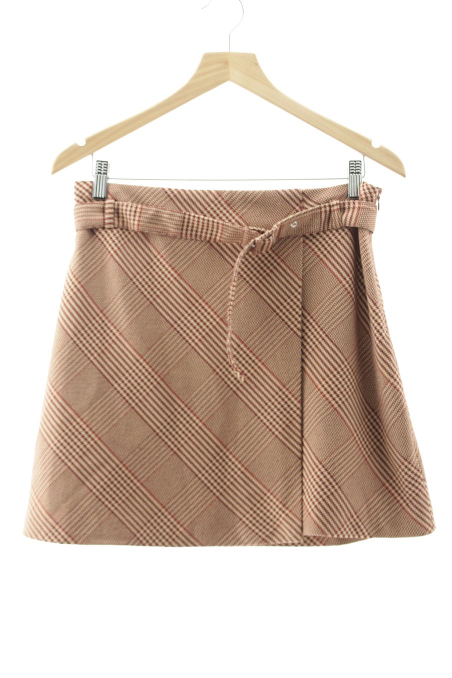 Falda de H&M de la talla 42, de color burdeos