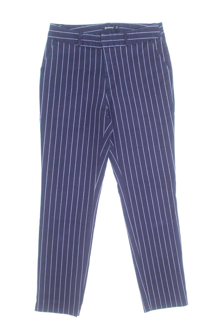 Pantalon Stradivarius de la taille 34, de couleur bleu marine