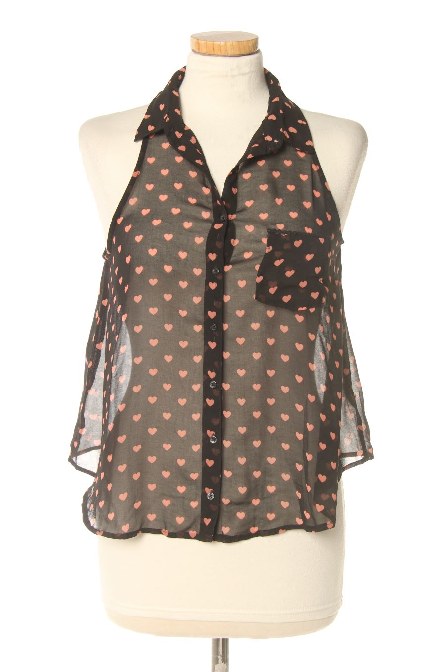 Camisa sin mangas de Bershka de la talla M, de color negro