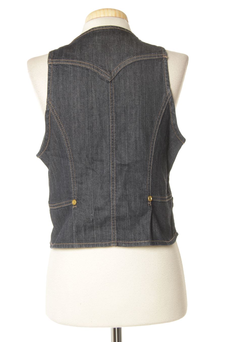 Pullunder von Mng Größe L, Farbe Blau, aus Jeanskleidung für