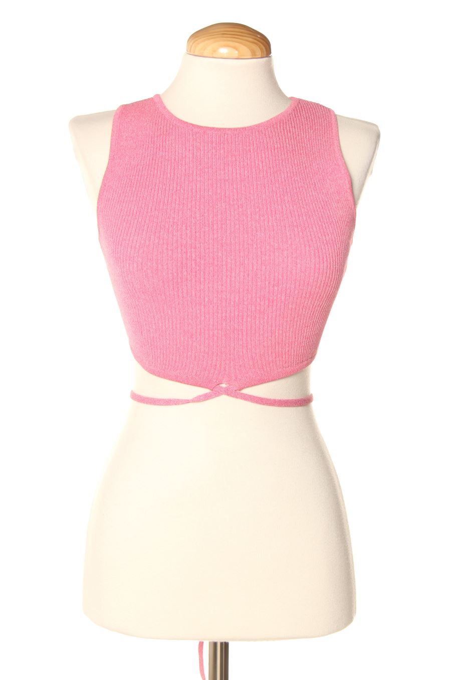 Top de Bershka de la talla S de color rosa