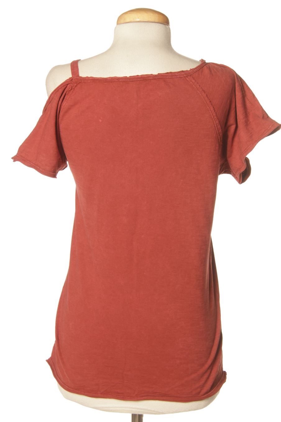 Camiseta de salsa de la talla XS, de color rojo