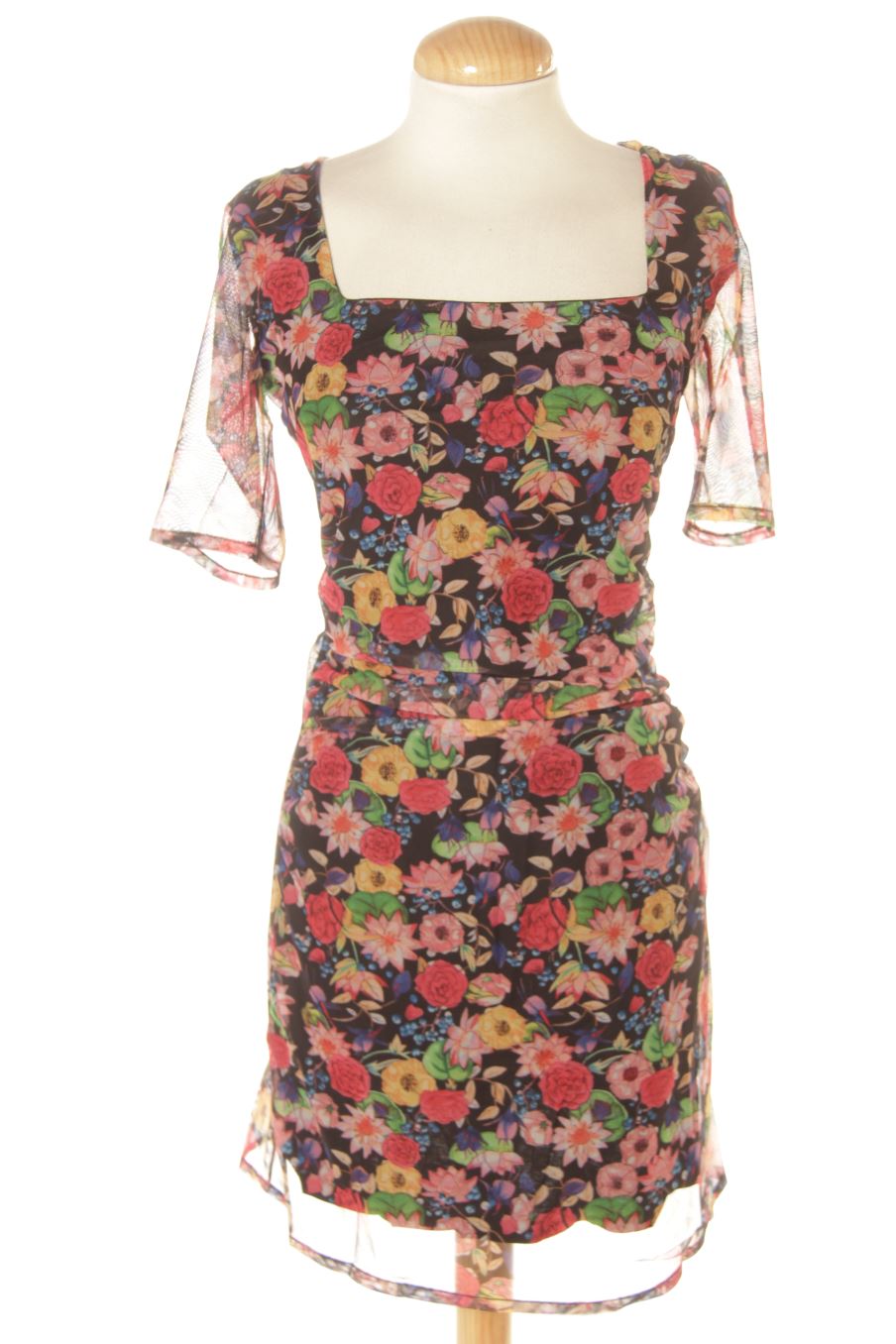 Robe casual Desigual de la taille M, de couleur fleurs