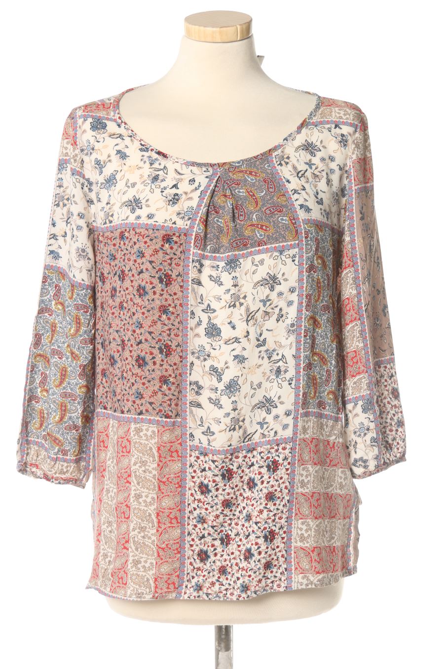 Langärmelige Bluse von Stradivarius Größe S, Farbe Aufdruck, für