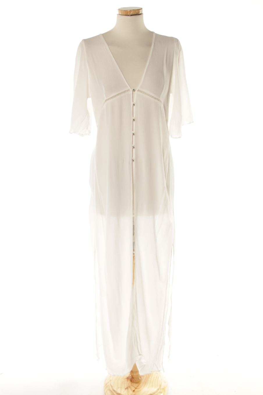 Kimono de Zara de la talla S, de color blanco