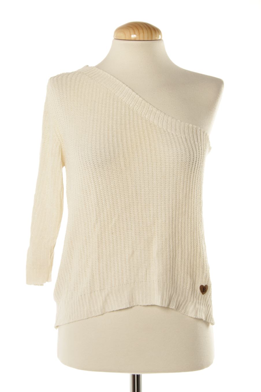 Pull Brownie de la taille XS, de couleur blanc