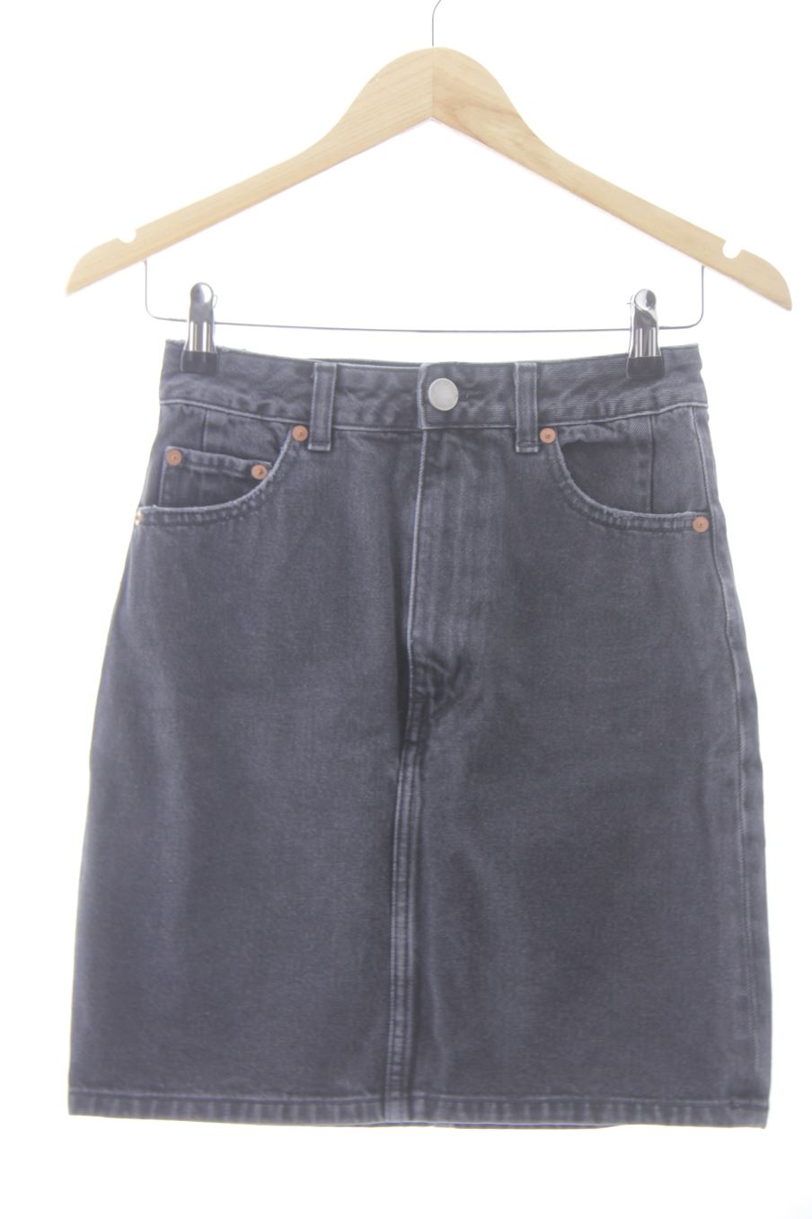 Jupe ASOS de la taille 34, de couleur noir de denim