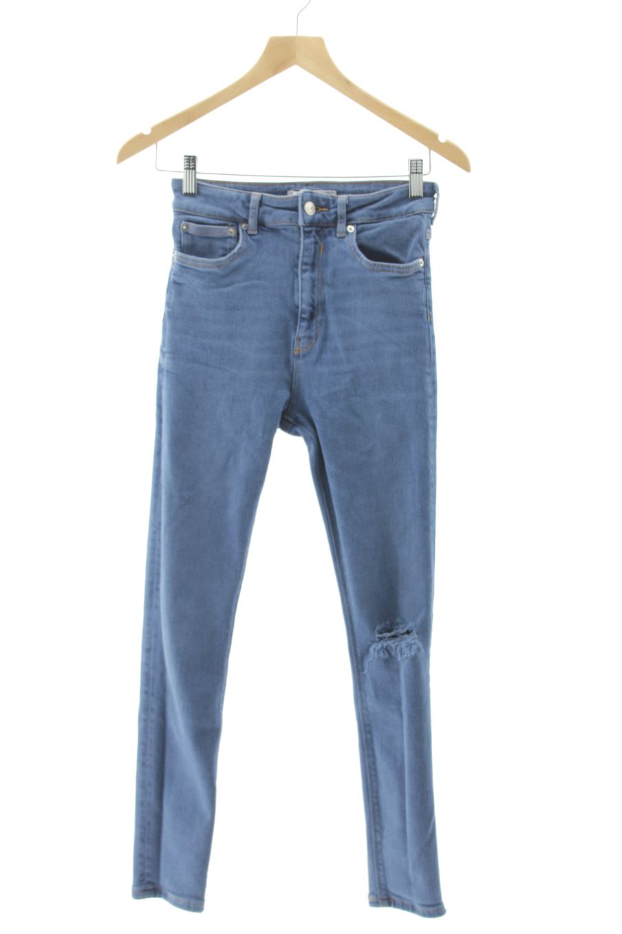 Jeans Zara de la taille 36, de couleur bleu de denim