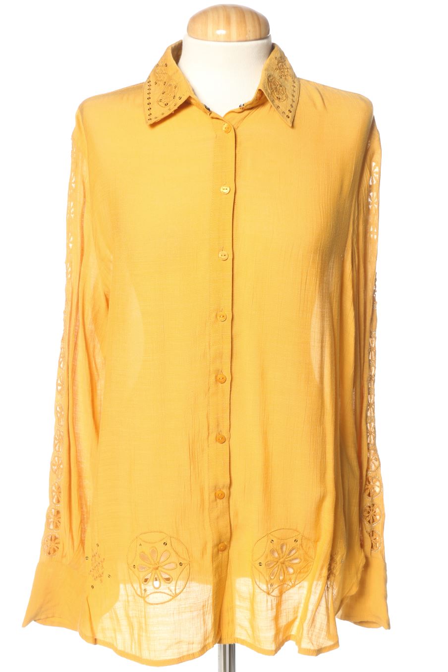 Chemise Desigual de la taille M, de couleur moutarde