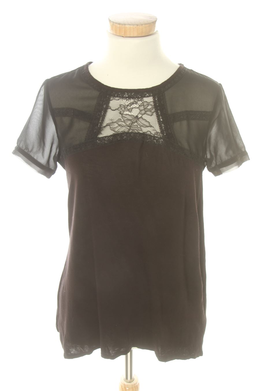 Blusa de manga corta de H&M de la talla S, de color negro