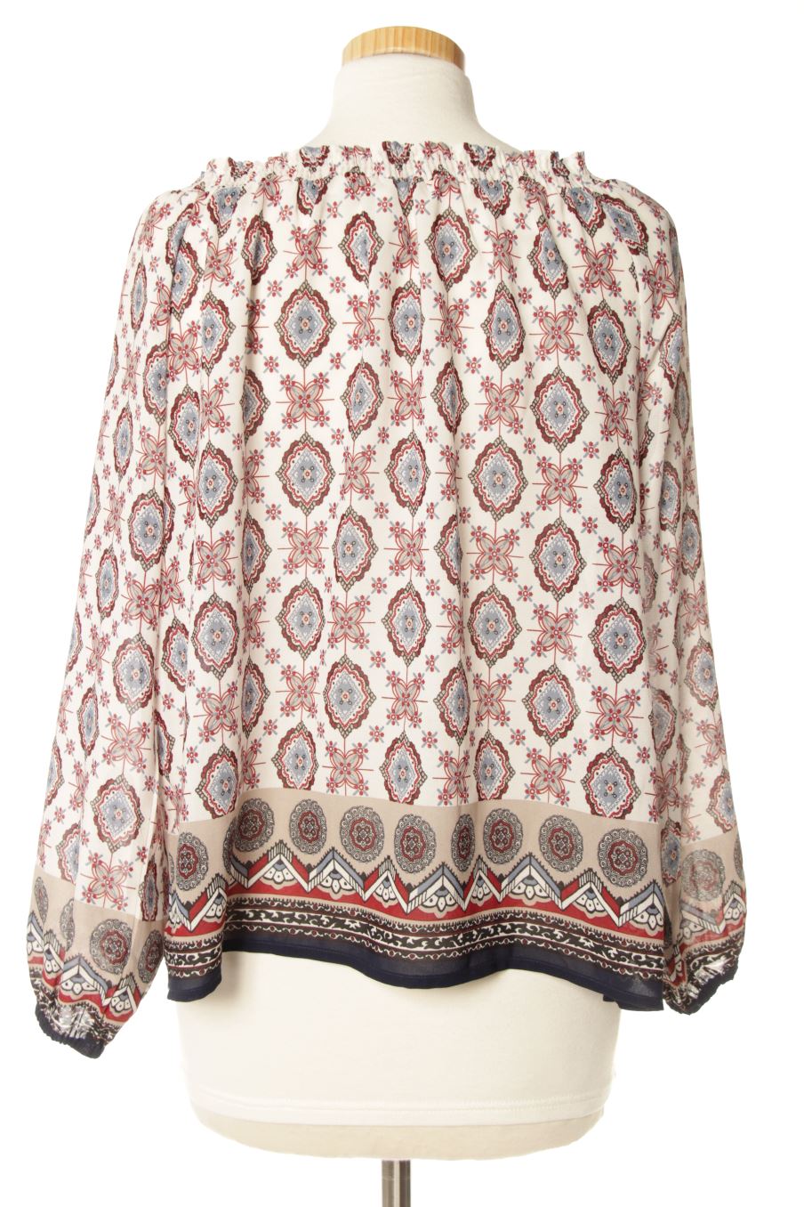 Blouse à manches longues Stradivarius de la taille M, de couleur imprimés