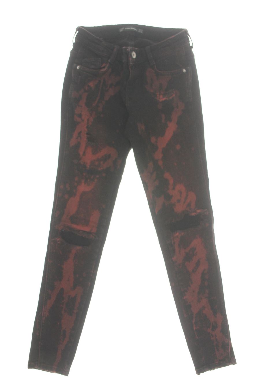Vaquero de Trf (ZARA) de la talla 34, de color estampado de ropa vaquera