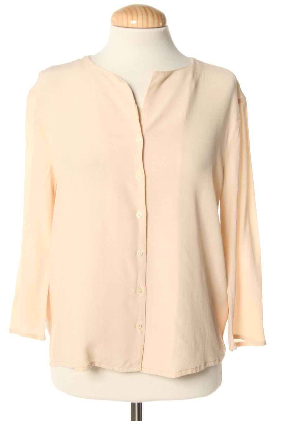 Blouse à manches longues EseOese de la taille XS, de couleur beige