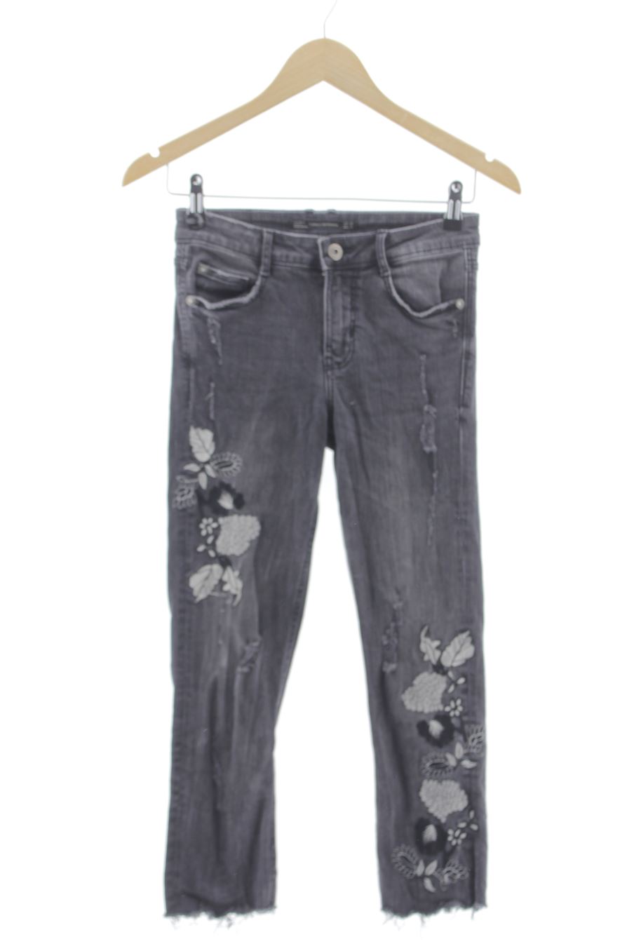 Jeans von trf (ZARA) Größe 34, Farbe Grau, aus Jeanskleidung für