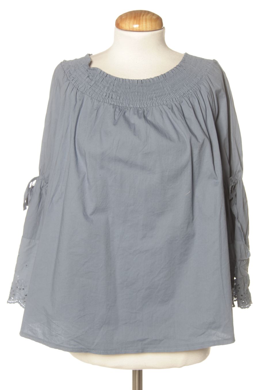 Blouse à manches longues Made in italy de la taille S, de couleur bleu