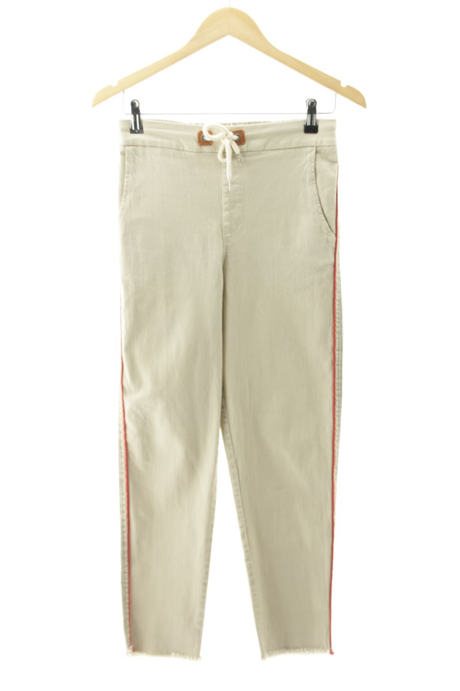 Pantalon Poupée Chic de la taille 38, de couleur beige de denim