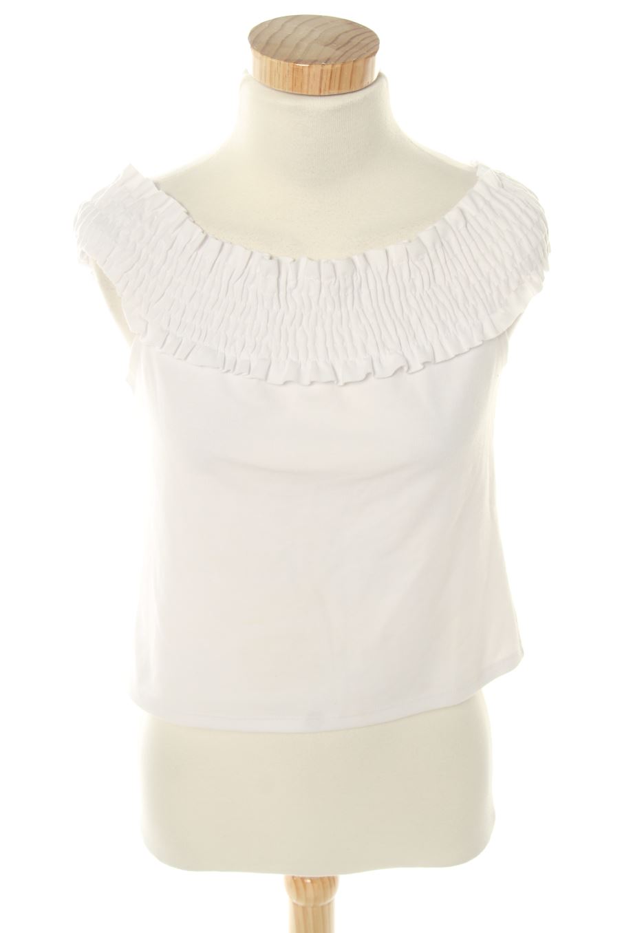 Top de Trafaluc de la talla S, de color blanco