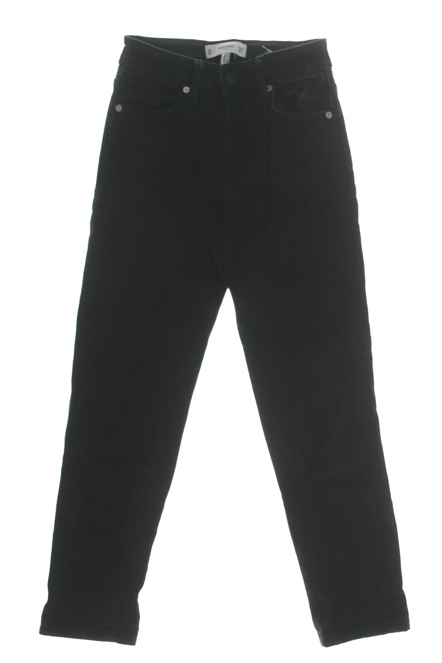 Vaquero de Mango de la talla 32, de color negro de ropa vaquera