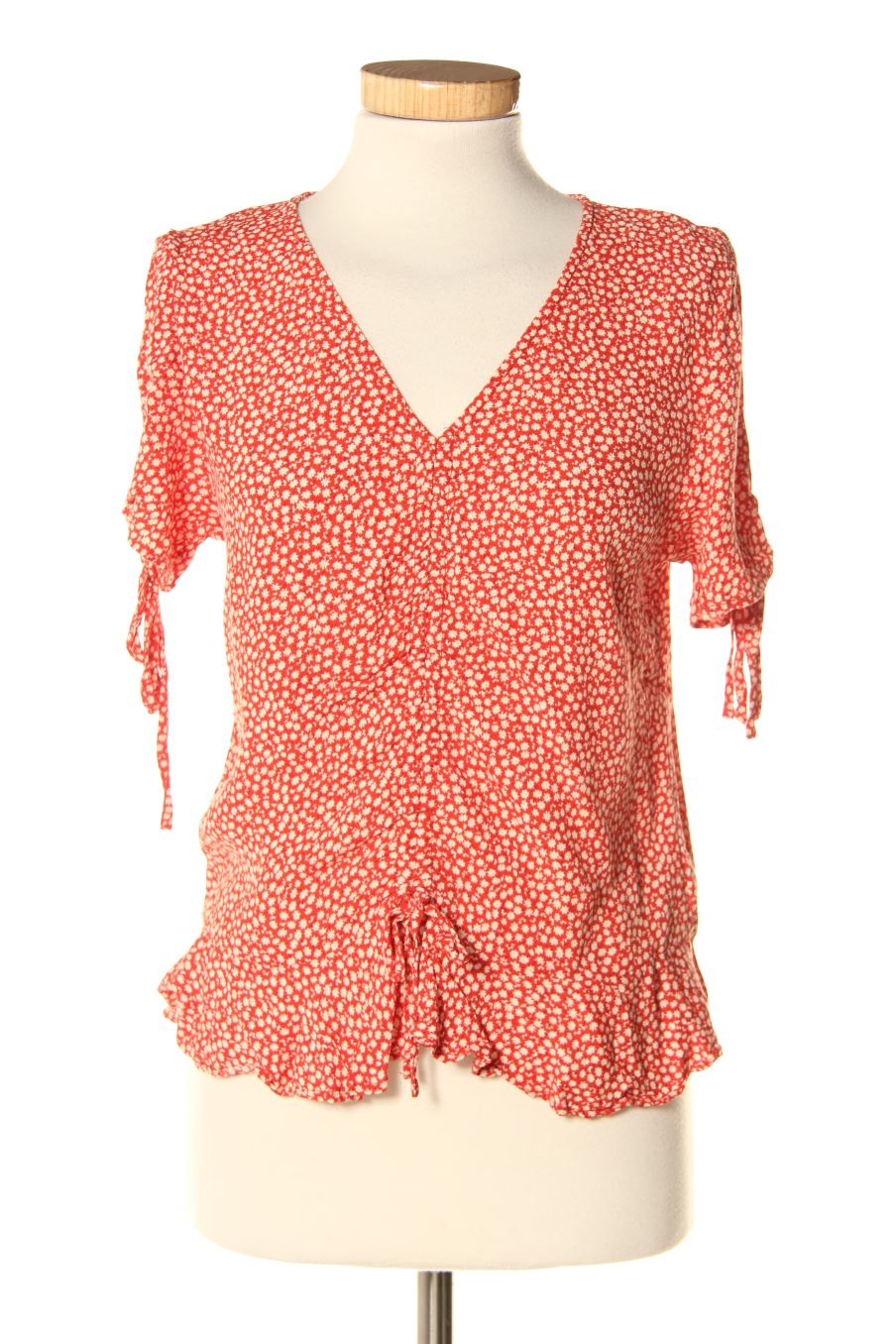 Blouse à manches courtes H&M de la taille 38, de couleur fleurs