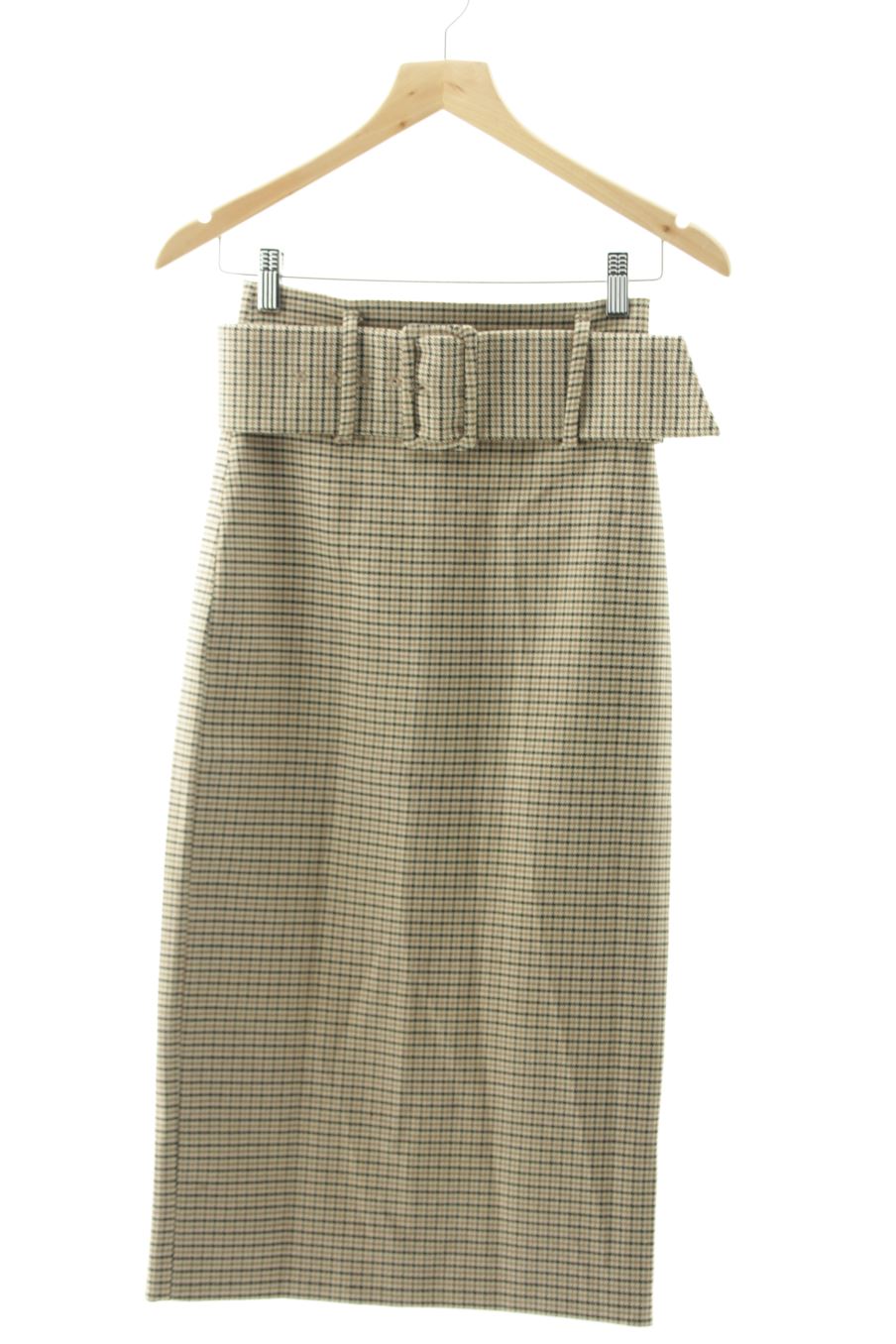 Jupe-culotte Zara Verte à Carreaux En Viscose, Taille S – État Très Bon, Look Tendance
