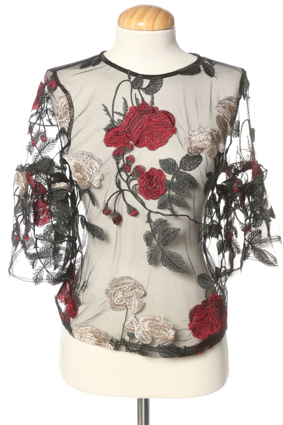 Blusa de manga larga de PERCENTIL de la talla S, de color flores